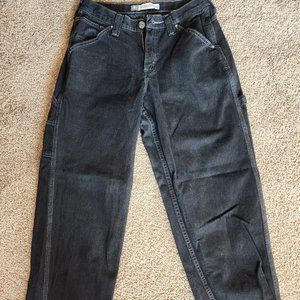 lee dungaree black carpenter jean 29x30